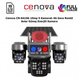 Cenova CN-8419G 10mp 5 Kameralı 4G Gece Renkli Solar Güneş Enerjili Kamera